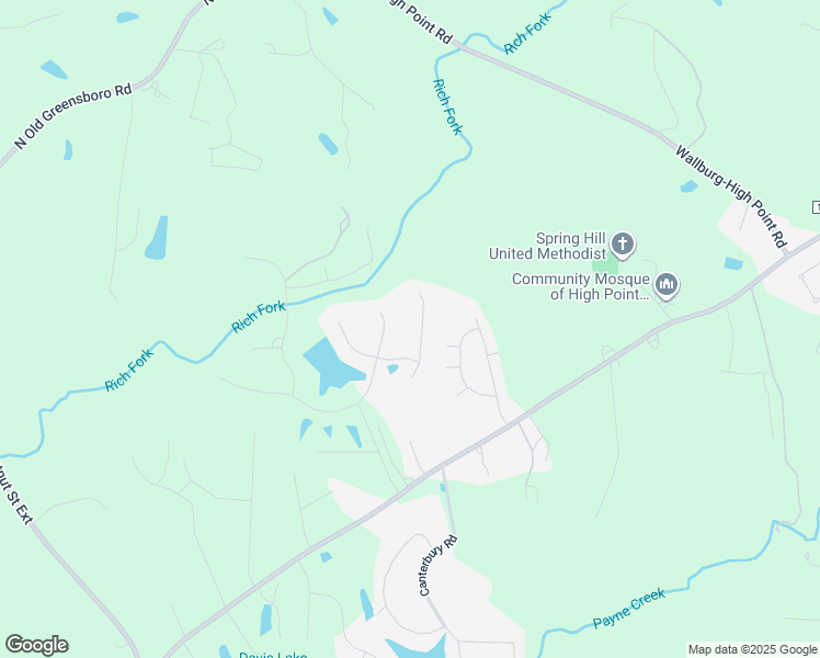 map of restaurants, bars, coffee shops, grocery stores, and more near 4221 Lupton Court in High Point