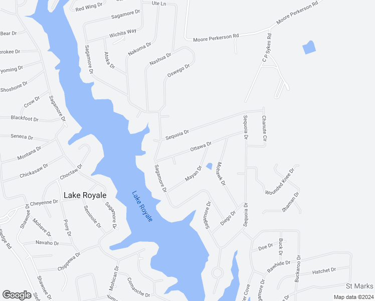 map of restaurants, bars, coffee shops, grocery stores, and more near 119 Ottawa Drive in Louisburg