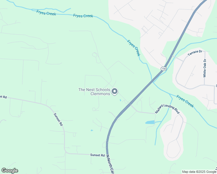 map of restaurants, bars, coffee shops, grocery stores, and more near 95 Twin Brook Drive in Clemmons