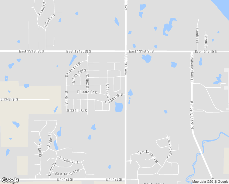 map of restaurants, bars, coffee shops, grocery stores, and more near 2015 East 133rd Court in Bixby