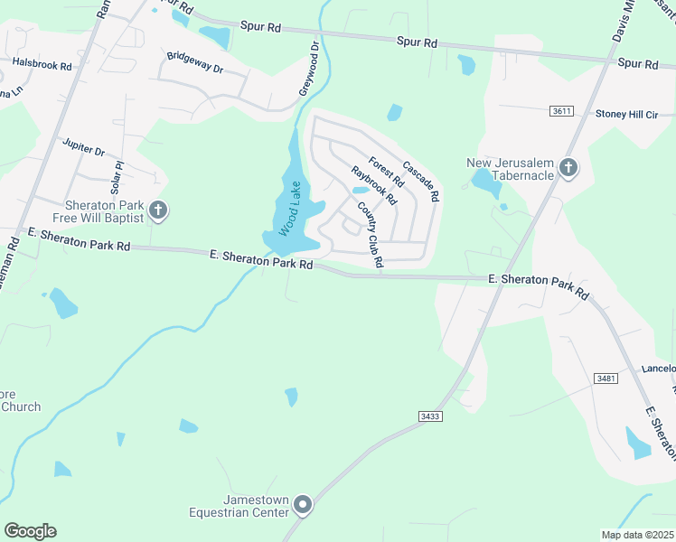 map of restaurants, bars, coffee shops, grocery stores, and more near 231 East Sheraton Park Road in Greensboro