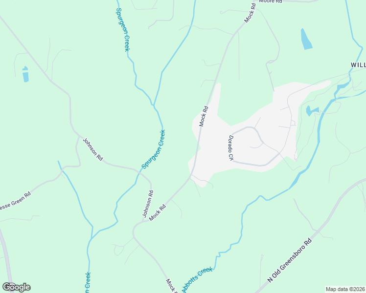 map of restaurants, bars, coffee shops, grocery stores, and more near 1405 Mock Road in High Point