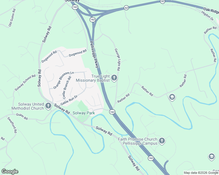 map of restaurants, bars, coffee shops, grocery stores, and more near 3229 George Light Road in Knoxville