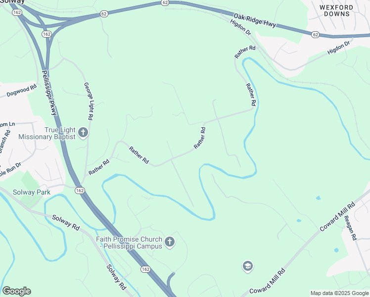 map of restaurants, bars, coffee shops, grocery stores, and more near 10423 Rather Road in Knoxville