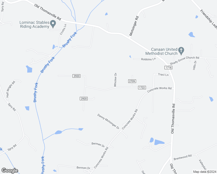 map of restaurants, bars, coffee shops, grocery stores, and more near 474 Bailey Road in Winston-Salem