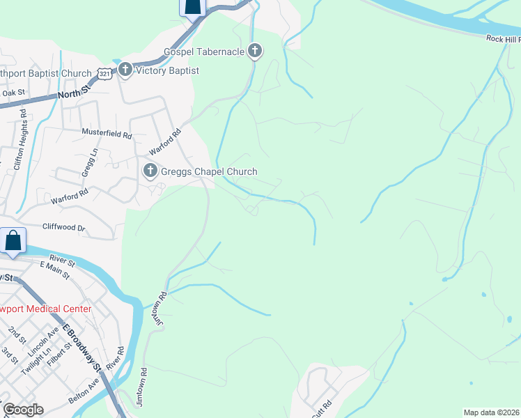 map of restaurants, bars, coffee shops, grocery stores, and more near 805 Musterfield Road in Newport