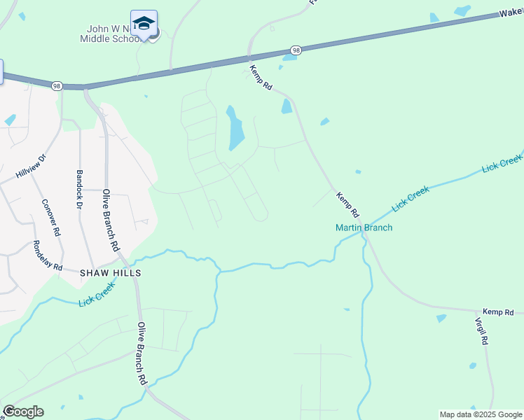 map of restaurants, bars, coffee shops, grocery stores, and more near 5855 Woodlawn Drive in Durham