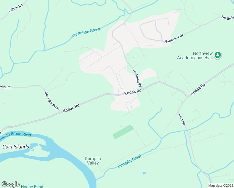 map of restaurants, bars, coffee shops, grocery stores, and more near 756 Barlow Way in Kodak