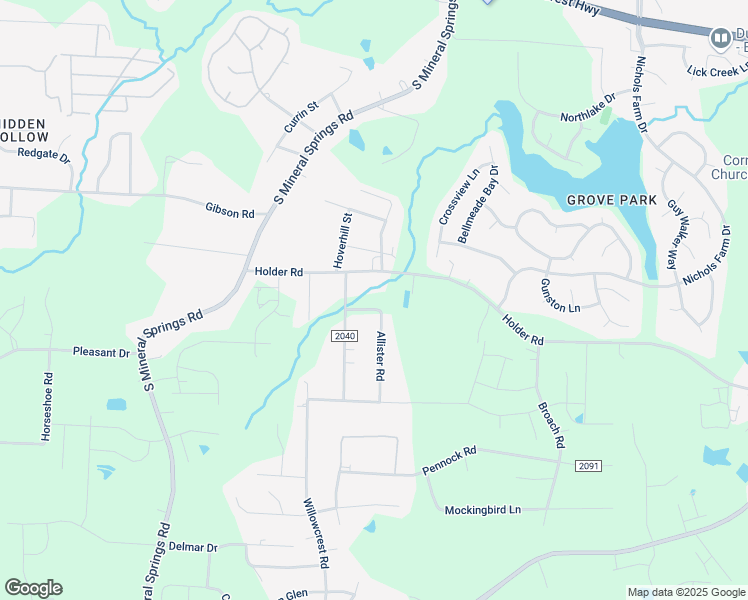 map of restaurants, bars, coffee shops, grocery stores, and more near 3909 Bernard Drive in Durham