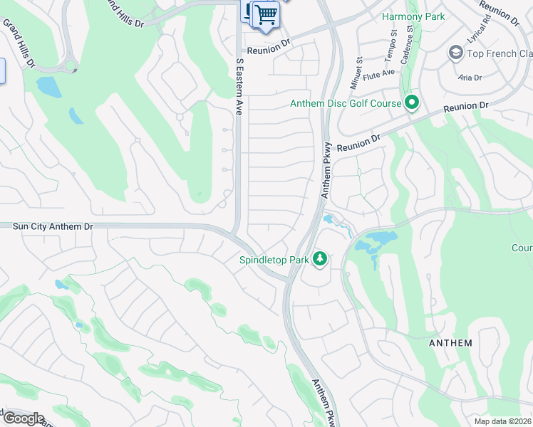 map of restaurants, bars, coffee shops, grocery stores, and more near 2577 Gilbertville Avenue in Henderson