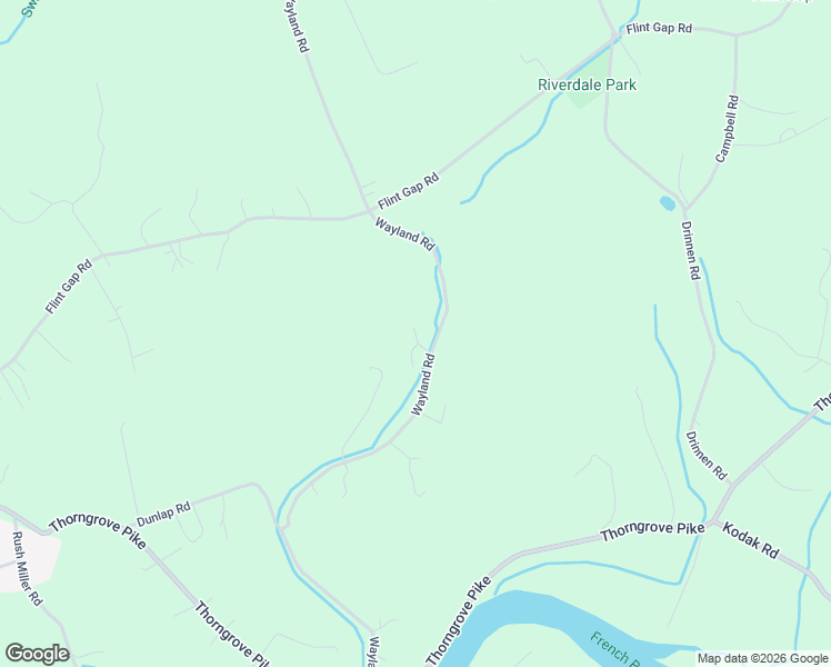 map of restaurants, bars, coffee shops, grocery stores, and more near 2511 Wayland Road in Knoxville