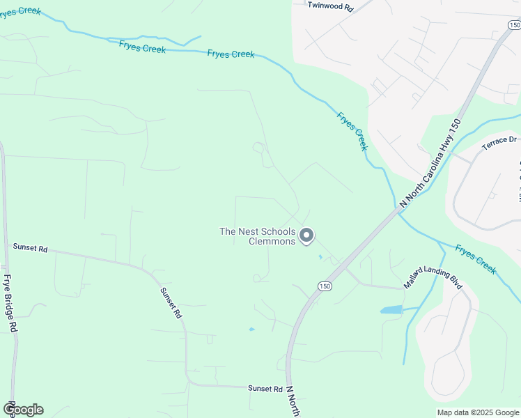 map of restaurants, bars, coffee shops, grocery stores, and more near 233 Twin Brook Drive in Clemmons