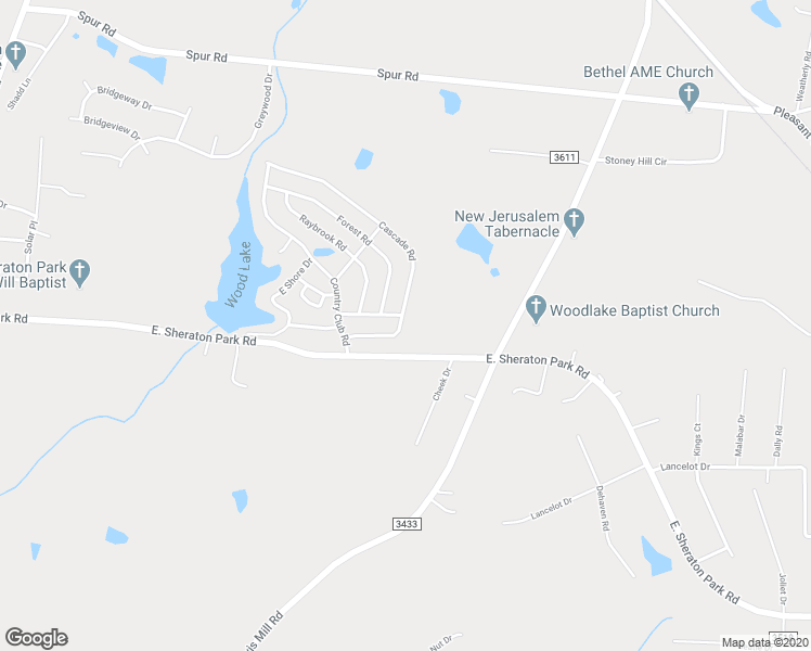 map of restaurants, bars, coffee shops, grocery stores, and more near 5615 Cascade Road in Greensboro