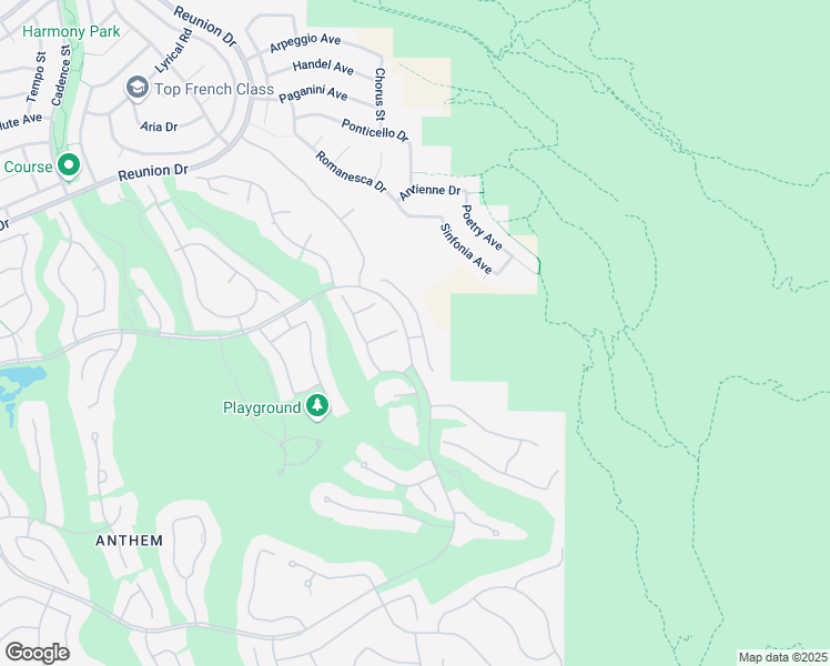 map of restaurants, bars, coffee shops, grocery stores, and more near 29 Moraine Drive in Henderson