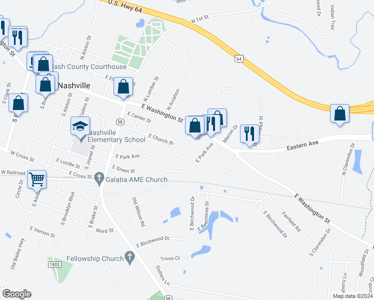 map of restaurants, bars, coffee shops, grocery stores, and more near 211 Simbelyn Drive in Nashville