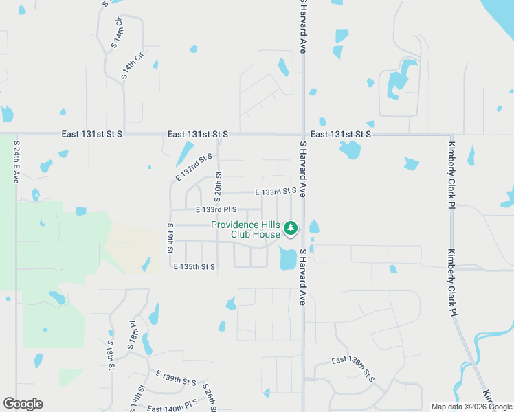 map of restaurants, bars, coffee shops, grocery stores, and more near 13318 South 21st Street in Bixby