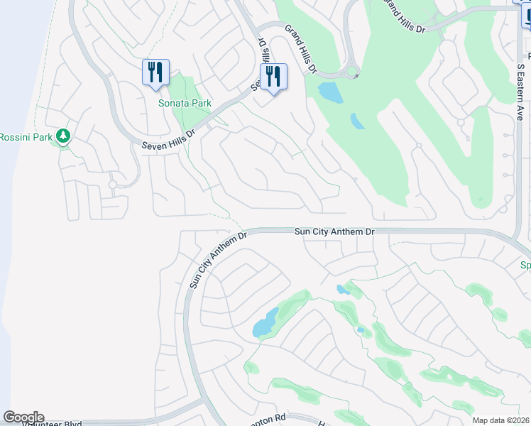 map of restaurants, bars, coffee shops, grocery stores, and more near 1673 Ravanusa Drive in Henderson