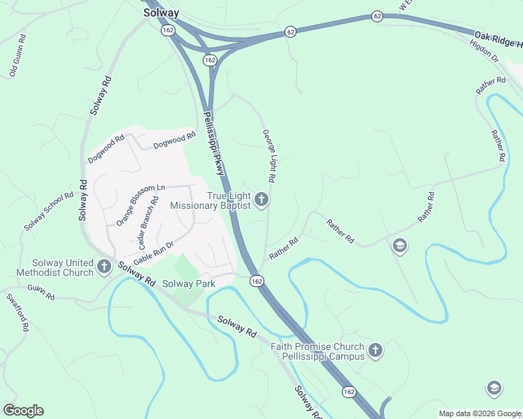 map of restaurants, bars, coffee shops, grocery stores, and more near 3229 George Light Road in Knoxville