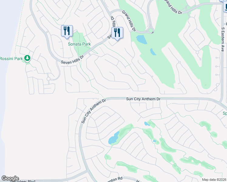 map of restaurants, bars, coffee shops, grocery stores, and more near 1673 Ravanusa Drive in Henderson