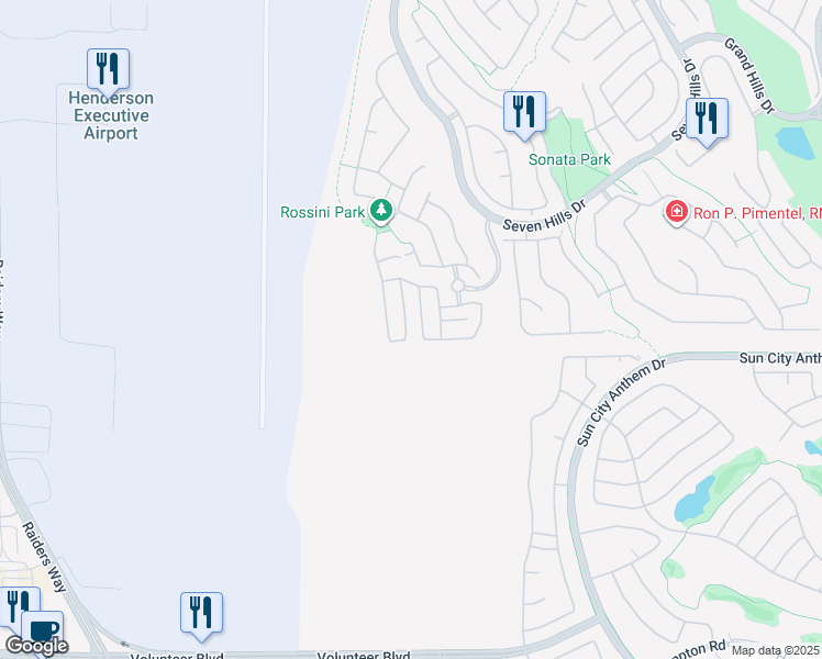 map of restaurants, bars, coffee shops, grocery stores, and more near 1586 Peaceful Pine Street in Henderson