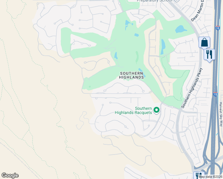 map of restaurants, bars, coffee shops, grocery stores, and more near 47 Olympia Hills Circle in Las Vegas