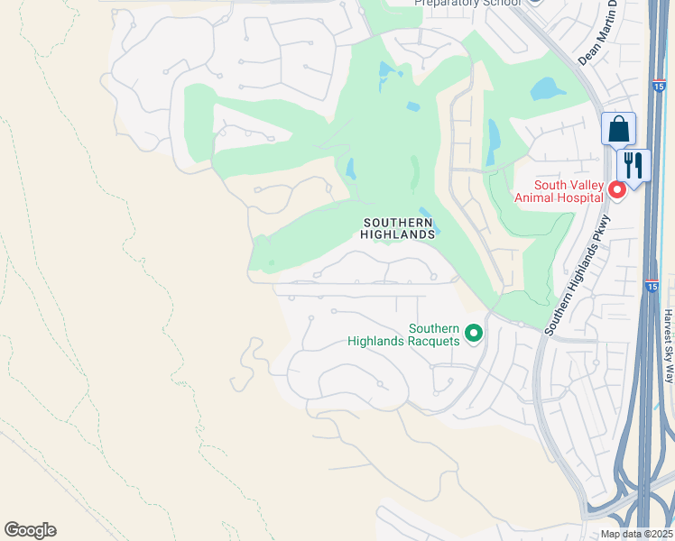 map of restaurants, bars, coffee shops, grocery stores, and more near 47 Olympia Hills Circle in Las Vegas