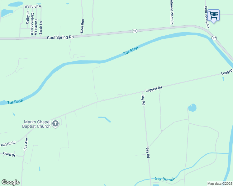 map of restaurants, bars, coffee shops, grocery stores, and more near 2654 Leggett Road in Rocky Mount