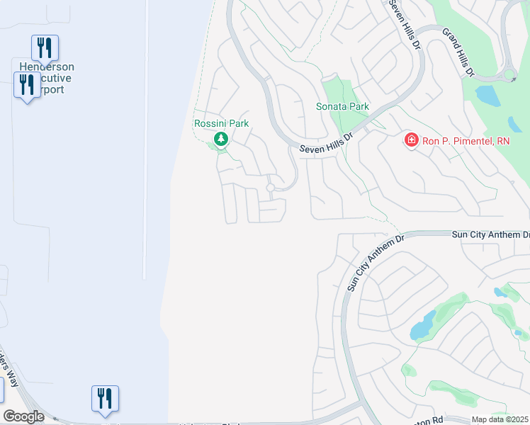 map of restaurants, bars, coffee shops, grocery stores, and more near 3121 Whispering Canyon Court in Henderson