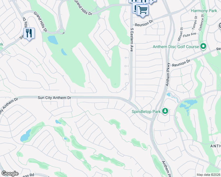 map of restaurants, bars, coffee shops, grocery stores, and more near 1580 Villa Rica Drive in Henderson