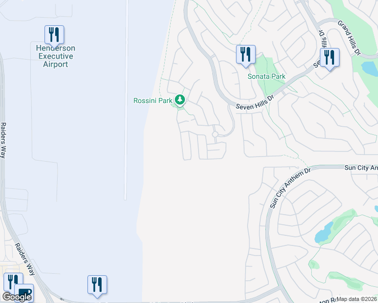 map of restaurants, bars, coffee shops, grocery stores, and more near 1594 Dusty Canyon Street in Henderson