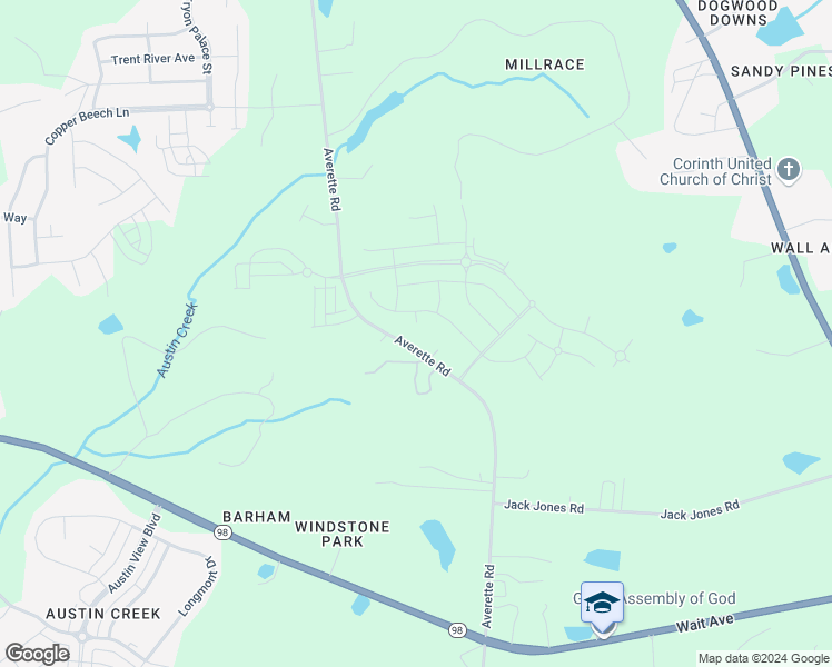 map of restaurants, bars, coffee shops, grocery stores, and more near 512 Spotted Fawn Court in Wake Forest