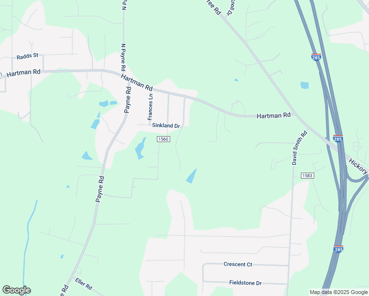 map of restaurants, bars, coffee shops, grocery stores, and more near 653 Hartman Road in Winston-Salem