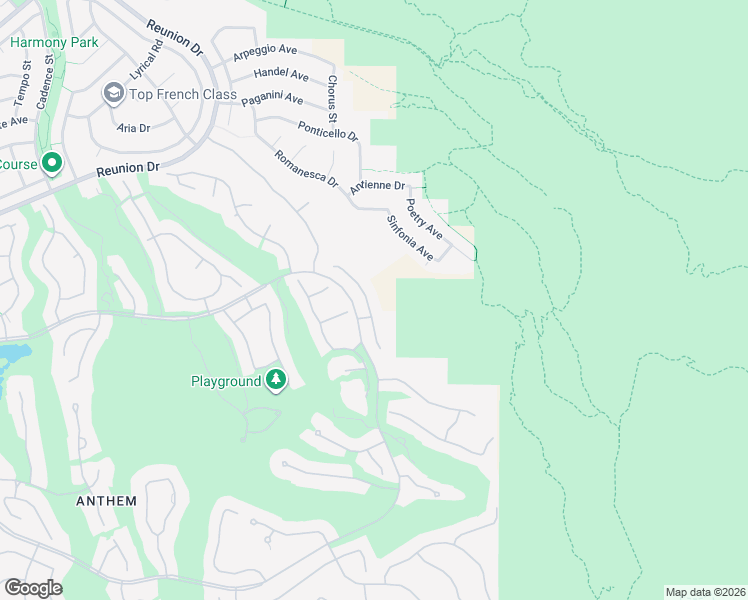 map of restaurants, bars, coffee shops, grocery stores, and more near 26 Moraine Drive in Henderson