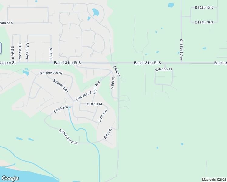 map of restaurants, bars, coffee shops, grocery stores, and more near 804 East Natchez Street in Broken Arrow