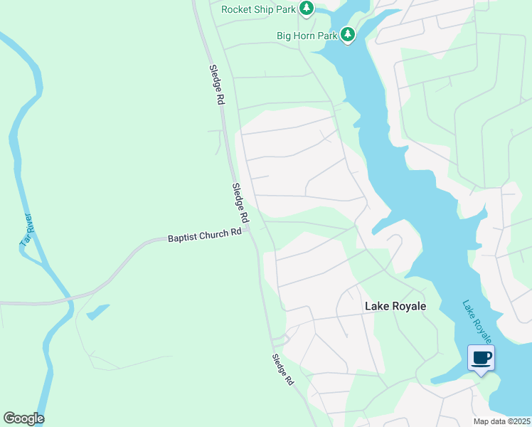 map of restaurants, bars, coffee shops, grocery stores, and more near 309 Shawnee Drive in Louisburg