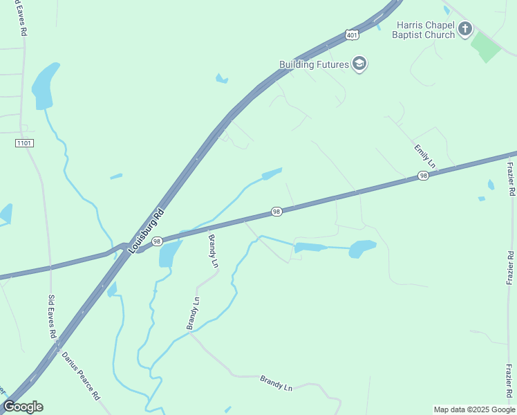 map of restaurants, bars, coffee shops, grocery stores, and more near 4260 North Carolina 98 in Youngsville