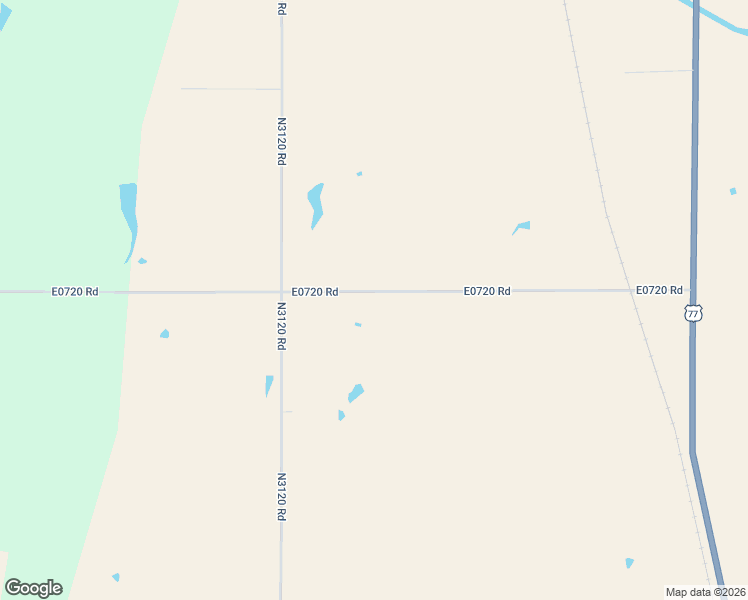 map of restaurants, bars, coffee shops, grocery stores, and more near 1201 E0720 Road in Guthrie