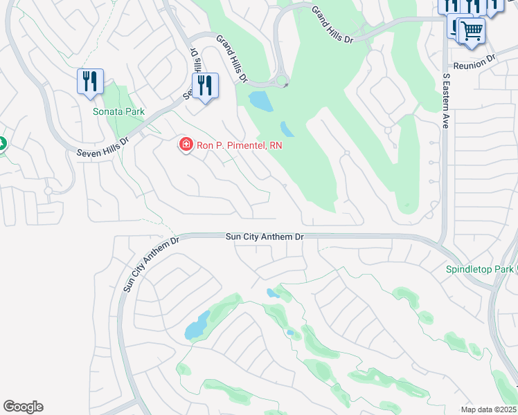 map of restaurants, bars, coffee shops, grocery stores, and more near 1594 Pontine Court in Henderson