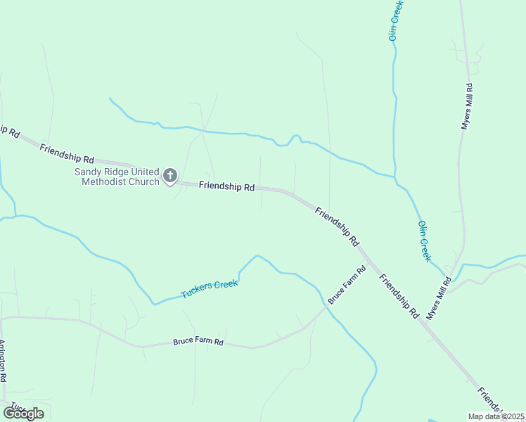 map of restaurants, bars, coffee shops, grocery stores, and more near 1421 Friendship Road in Statesville