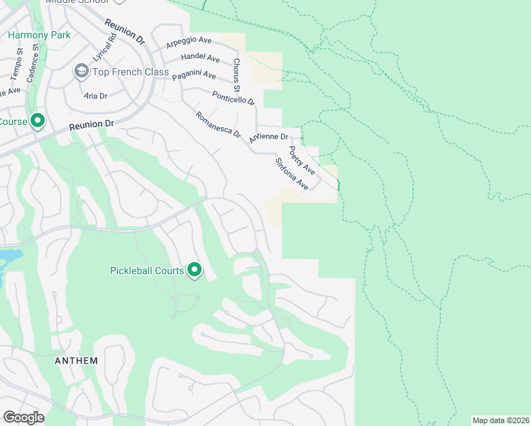 map of restaurants, bars, coffee shops, grocery stores, and more near 18 Moraine Drive in Henderson