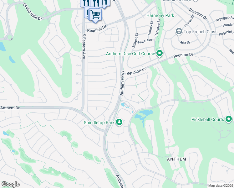 map of restaurants, bars, coffee shops, grocery stores, and more near 1544 Fieldbrook Street in Henderson