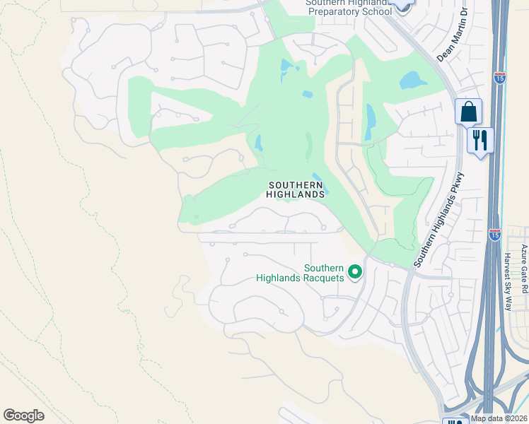 map of restaurants, bars, coffee shops, grocery stores, and more near 38 Olympia Hills Circle in Las Vegas