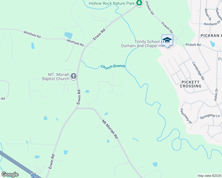 map of restaurants, bars, coffee shops, grocery stores, and more near 518 Erwin Road in Durham