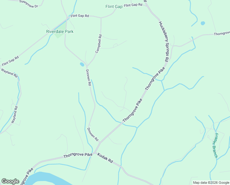 map of restaurants, bars, coffee shops, grocery stores, and more near 2512 Virgil Rushing Way in Knoxville