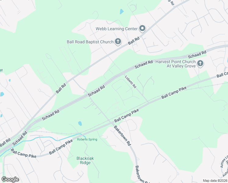 map of restaurants, bars, coffee shops, grocery stores, and more near 3201-3325 Lobetti Road in Knoxville