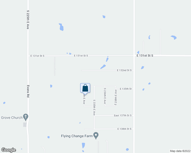 map of restaurants, bars, coffee shops, grocery stores, and more near 23508 East 132nd Street South in Coweta