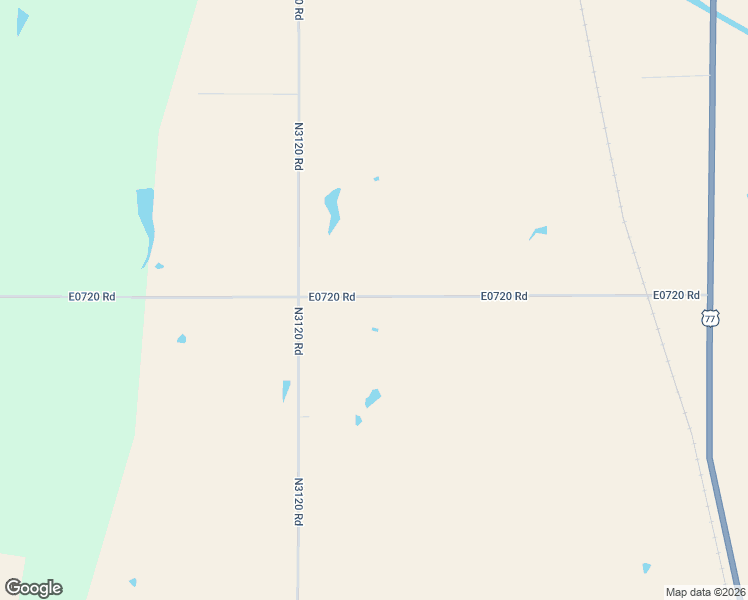 map of restaurants, bars, coffee shops, grocery stores, and more near 1201 E0720 Road in Guthrie
