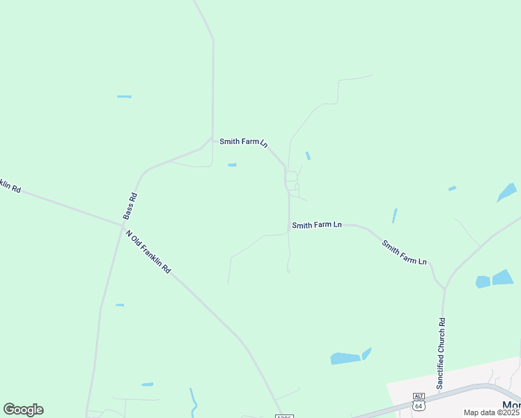 map of restaurants, bars, coffee shops, grocery stores, and more near Sanctified Church Road in Nash County