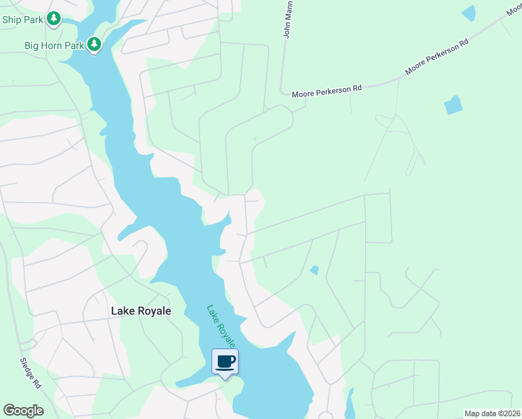 map of restaurants, bars, coffee shops, grocery stores, and more near 106 Nations Cove in Louisburg