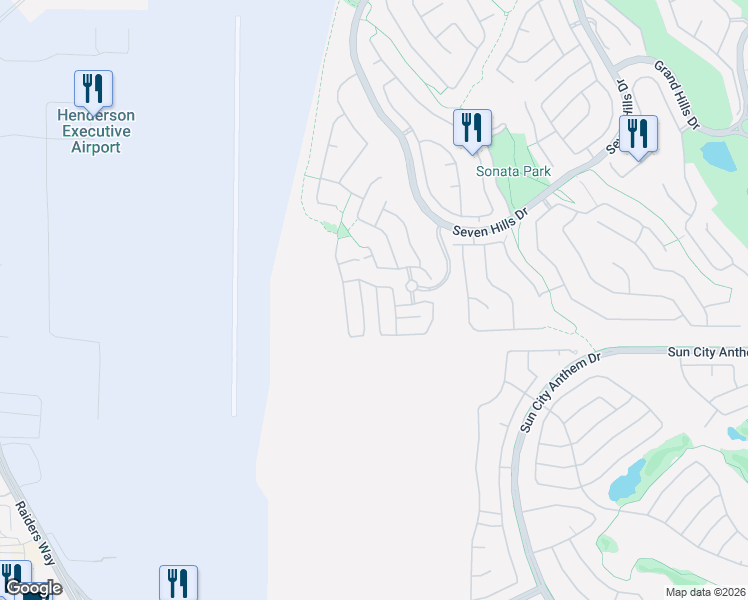 map of restaurants, bars, coffee shops, grocery stores, and more near 3160 Morning Whisper Drive in Henderson